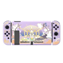 Coque de protection lavender pour console portable hybride avec illustration détaillée dalolan exeggutor et accents dorés