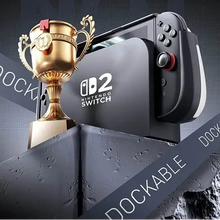 Coque de protection nintendo switch 2 noire avec trophée doré illustrant protection nintendo switch de qualité