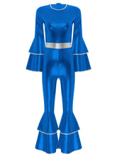 Costume métallique brillante Disco Femme - Enjouet