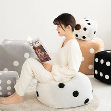 Coussin en peluche Cube de dés - Enjouet