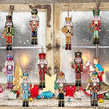 Lot de 12 casse-noisettes décoratifs en bois avec déguisement carnaval coloré pour décoration de Noël magasins de jouets