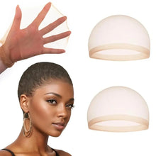 Bonnet effet crâne chauve en nylon transparent et élastique beige doux lot de 4 pour halloween