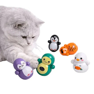 Lot de 5 jouets culbuto pour chat sans pile