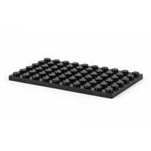 Lot de 5 plaques de construction lego noires 6 × 10 avec grille de studs idéal pour figurines marvel et magasins de jouets