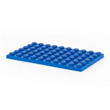 Lot de 5 plaques de construction en plastique bleu 6x10 avec grille de studs idéal pour magasins de jouets et figurines marvel