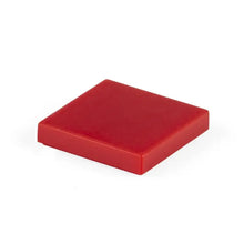 Lot de 50 tuiles de construction lisses 2 × 2 en plastique rouge pour construction lisses et déguisement carnaval