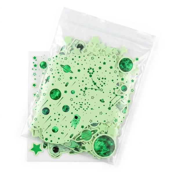 Lot de 849 stickers phosphorescents étoiles et planètes
