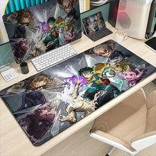 Tapis de souris xxl académie de super-héros avec bords cousus et design dynamique en couleurs vives et finition brillante