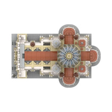 Modèle lego détaillé de la basilique saint-pierre avec coupole centrale et entrées voûtées pour construction basilique saint-pierre 3024 pièces
