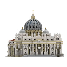 Modèle lego détaillé de la basilique saint-pierre en construction basilique saint-pierre 3024 pièces