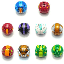 Lot de boules de combat transformables colorées avec petites créatures sphériques et créatures transformables vibrantes