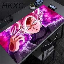Tapis de souris grand format manga maîtres des arts martiaux avec design animé galaxy rose et violet vibrant