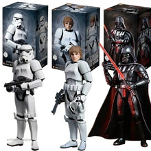 Figurines guerre star wars en plastique moulé avec armure peinte et poses articulées pour construction figurines guerre