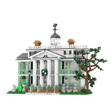 Modèle en lego mint vert et blanc d un manoir hanté classique avec colonnes et coupole jeu de construction manoir hanté 2251 pièces