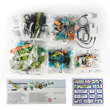 Kit de robotique programmable maker 2.0 avec 280 briques colorées et brique blanche, composants électroniques et bluetooth low energy