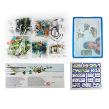 Kit de robotique programmable maker 2.0 avec 280 briques colorées, composants électroniques et connexion bluetooth low energy