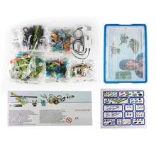 Kit de robotique programmable Maker 2.0 avec 280 briques colorées, composants électroniques et connexion bluetooth low energy