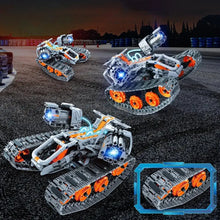 Kit de construction télécommandé 4 en 1 gris et orange avec led batterie rechargeable idéal magasins de jouets