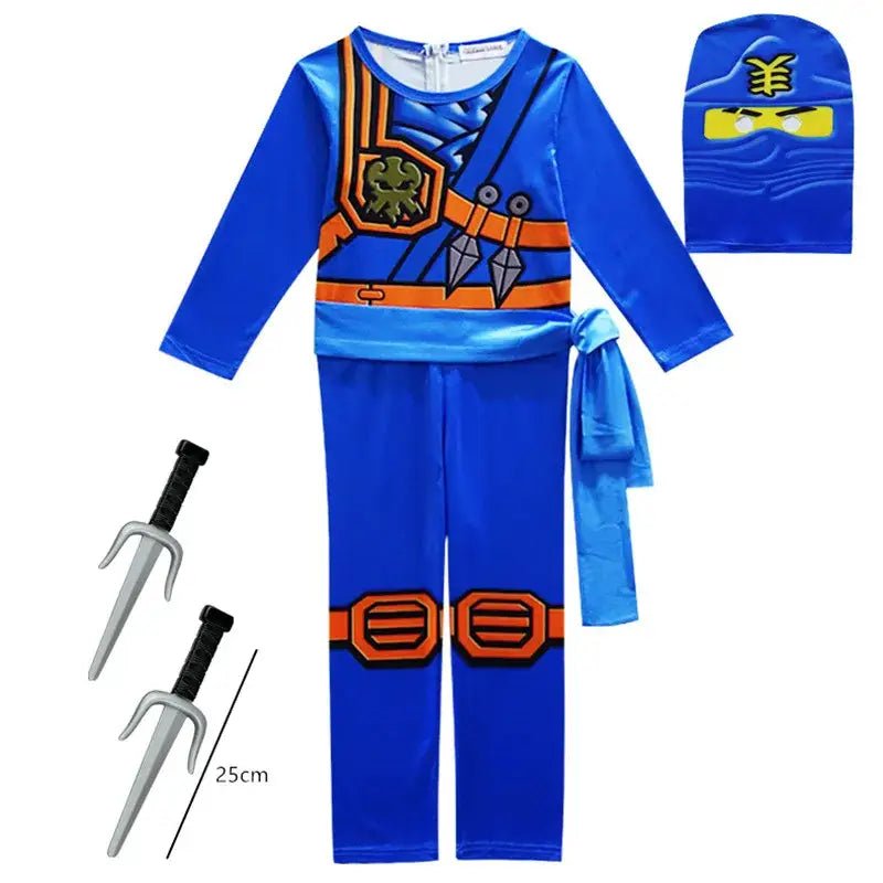 skyllc Costume Ninja pour enfants, costume de ninja | pour garçon avec accessoires, idéal pour Halloween, Noël, carnavals, fêtes d'anniversaire, Taille M skyllc Costume Ninja pour enfants, costume de ninja | pour garçon avec accessoires, idéal pour Halloween, Noël, carnavals, fêtes d'anniversaire, Taille M