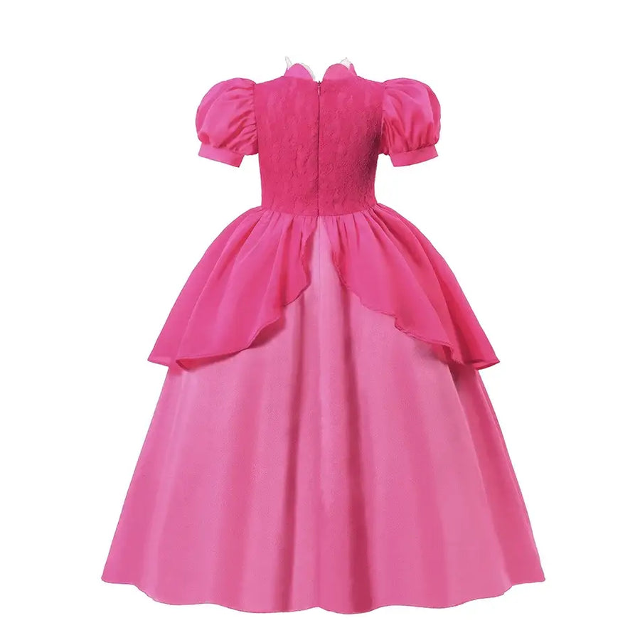 Lito Angels – Robe Déguisement Princesse Peach / Daisy Pour Enfant – Costume Halloween, Anniversaire Ou Carnaval