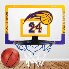 Ensemble basket-ball sport domicile avec mini panier lakers jaune violet numéro 24 idéal magasins de jouets