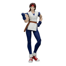 Figurine équipe arts martiaux 1/18 ryu street fighter en tenue blanche avec bandeau rouge et gants bleus