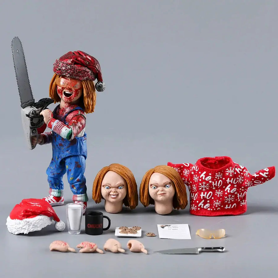 Chucky Chainsaw Doll Miniature Killer Doll Figurine– Enjouet