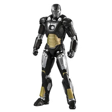 Figurine marvel iron man mark en armure noire et or avec accents métalliques argentés en métal