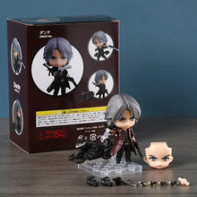 Figurine nendoroid dante devil may cry en manteau bordeaux et pantalon noir avec pistolets doubles sur les hanches