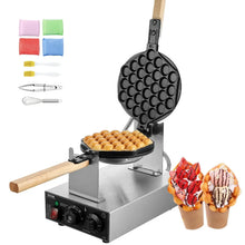 Gaufrier à bulles en acier inoxydable avec thermostat réglable d’environ 1400w et bilatéral à température