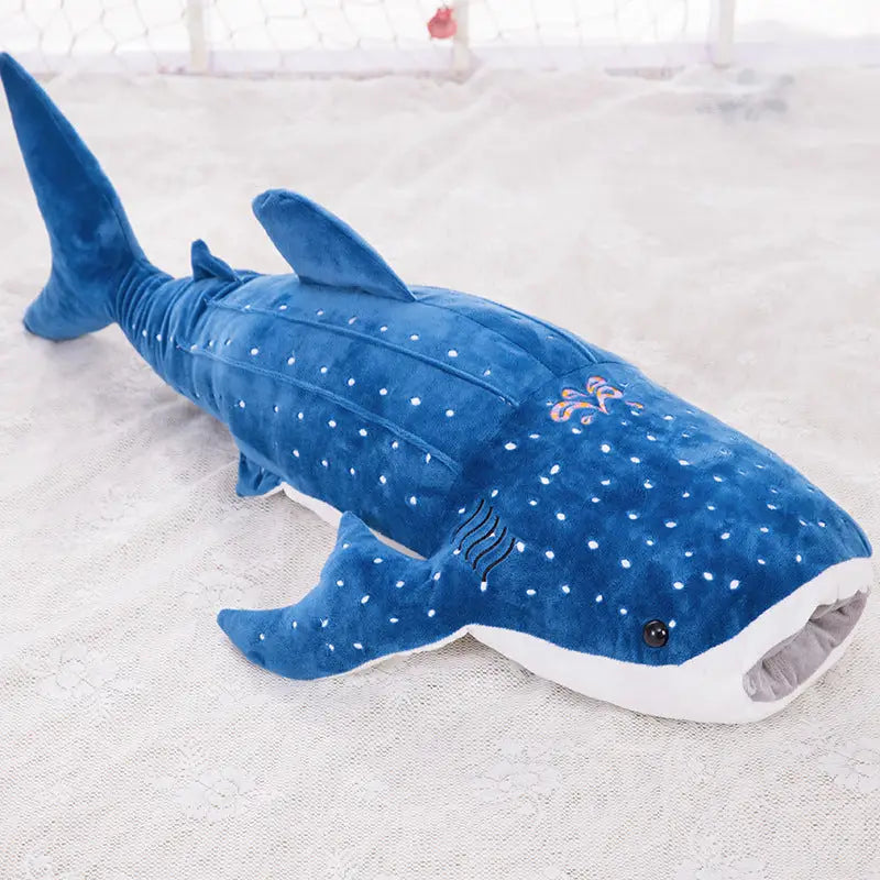 Grande Peluche Requin Bleu