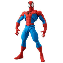 Figurine articulée héros araignée rouge et bleu avec motif web détaillé et articulation flexible pour collection