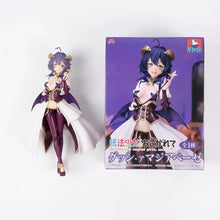 Figurine hiiragi utena modèle fini pvc 18 cm avec tenue corsetée violette et blanche et oreilles de chat dorées