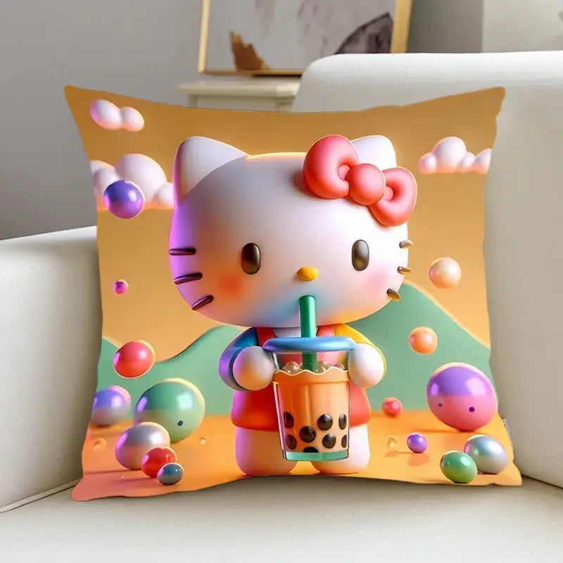 Housse de coussin Hello Kitty 45x45 - Enjouet