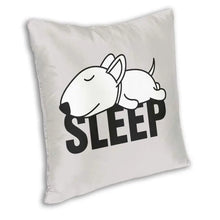 Housse de coussin Sleep Bull Terrier pour chambre - Enjouet