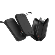 Housse de transport fine noire compatible nintendo switch avec extérieur doux et 10 emplacements pour jeux