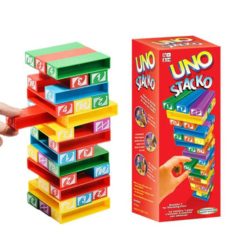 Jenga jeu Uno Stacko - Enjouet