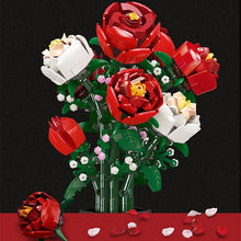Jeu Construction Vase Rose Rouge - Enjouet