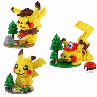 Jeu de construction Nano bricks Pikachu - Enjouet