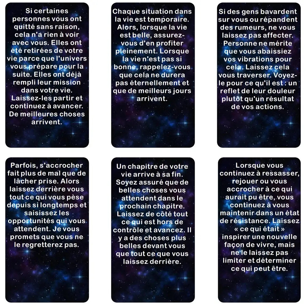 Jeux de carte divinatoire Messages Univers
