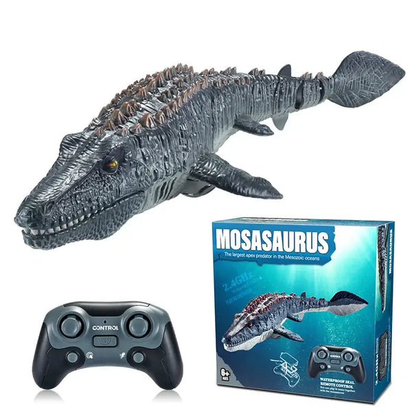 Dinosaure Télécommandé Réaliste – 2,4 GHz – Bouche Lumineuse, Queue, Son – Batterie Rechargeable – Cadeau Enfant 3-12 Ans