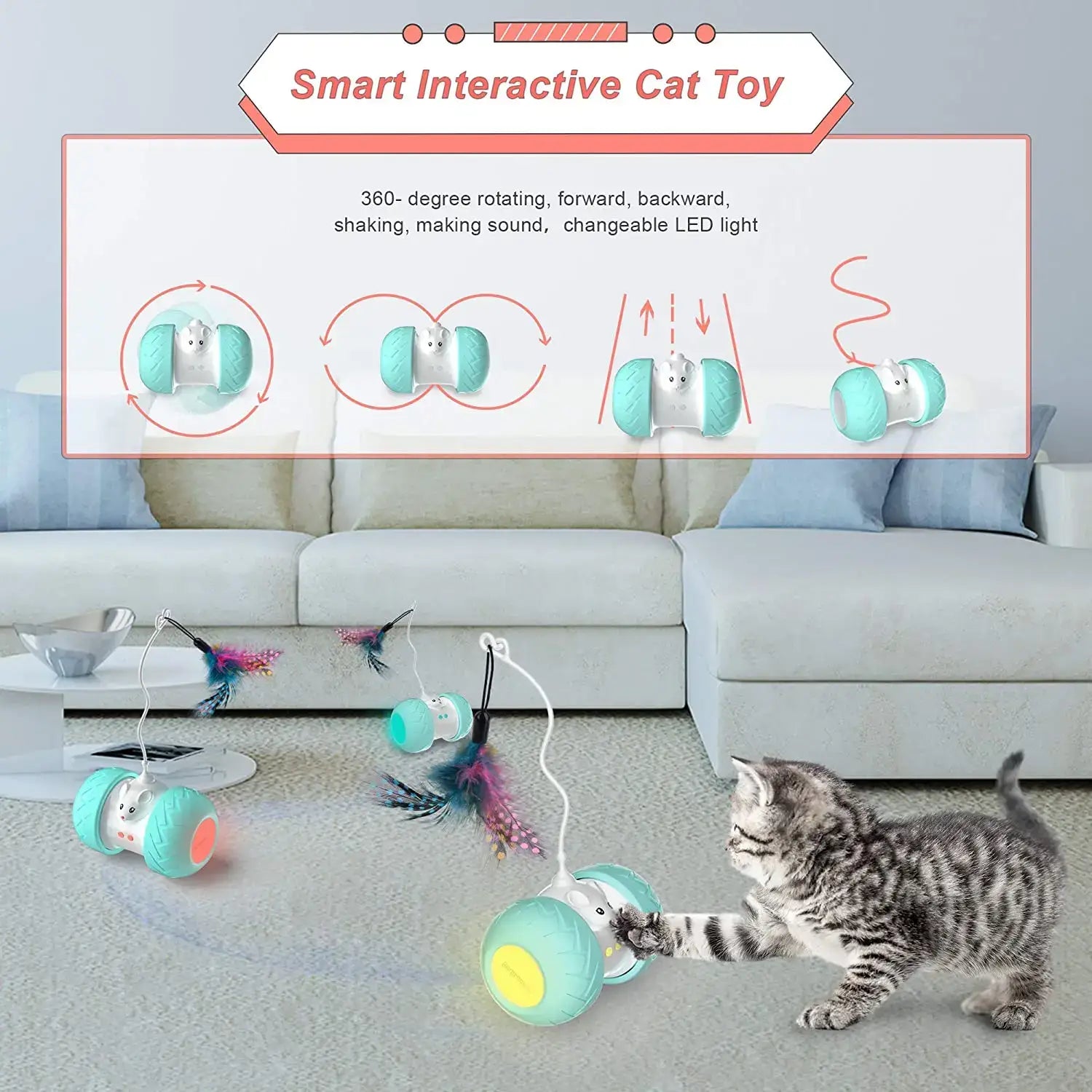 Jouet Interactif Electronique pour chat - Enjouet