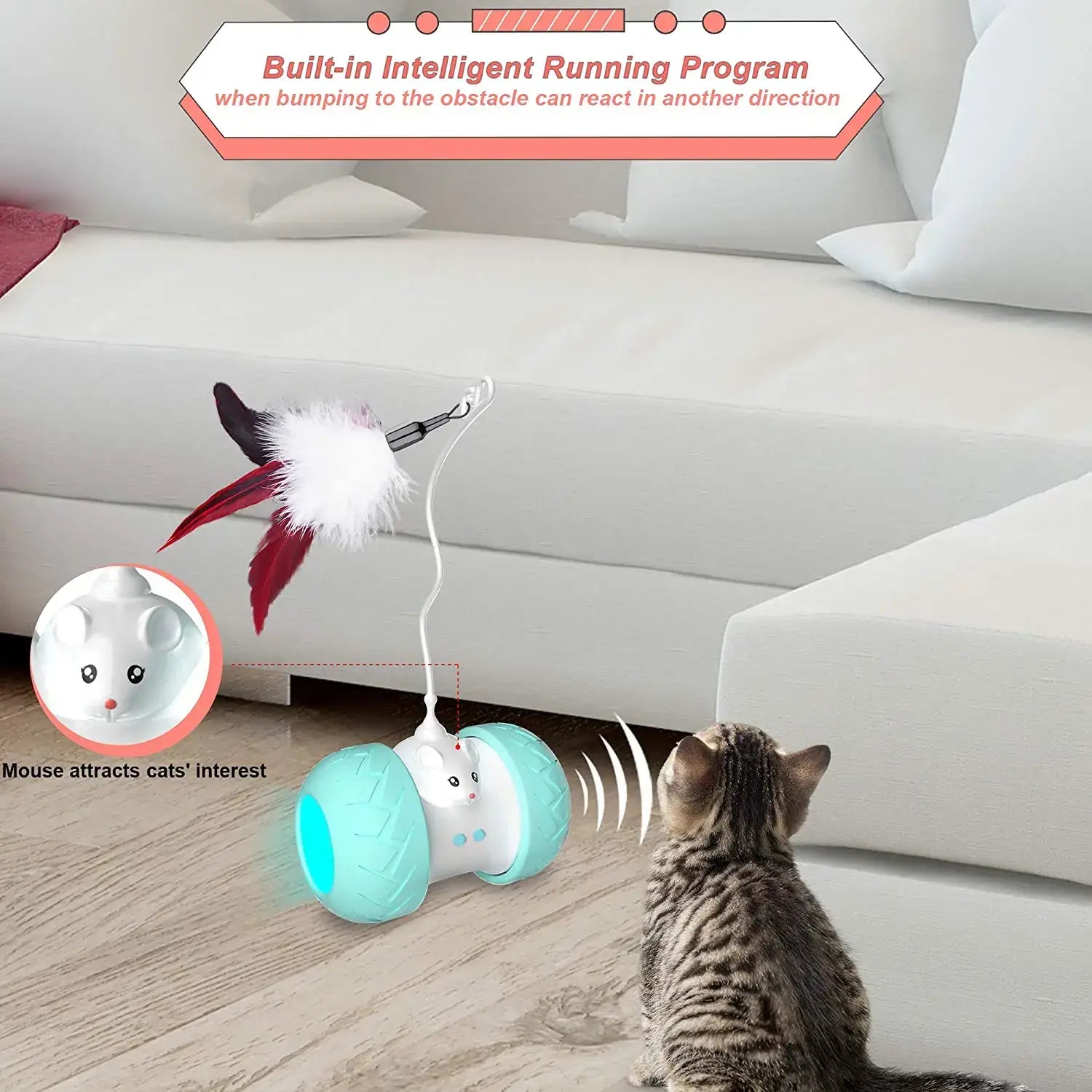Jouet Interactif Electronique pour chat - Enjouet