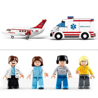 Jouet Lego Ambulance aérienne médicale - Enjouet