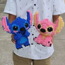 Jouet Nano block Stitch Bleu Rose - Enjouet