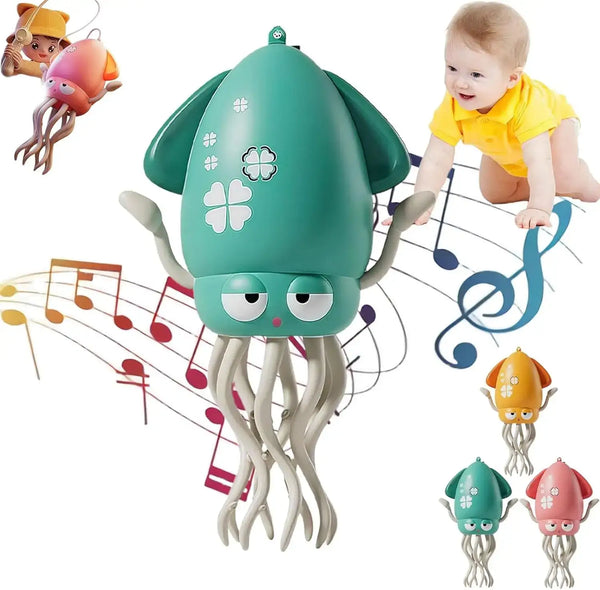 Jouet Poulpe Dansant Avec LED Et Musique - Automatique, Évite Les Obstacles - Cadeau Enfant