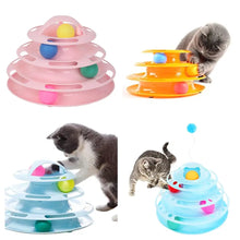 Jouet Tour multi-plateaux avec balles pour chat - Enjouet