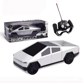 Jouet Tesla Cybertruck & Cyber Bike 1:32 - Fonction Lumières Et Sons - Modèle Dark Gris - Neuf