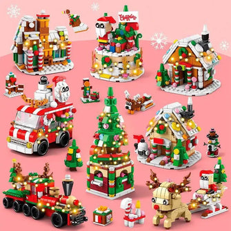 Jouets de construction 7 en 1 Fête de Noël - Enjouet