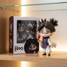 Figurine nendoroid jujutsu kaisen choso avec cheveux noirs en épis, gilet violet et détail rouge sur la main